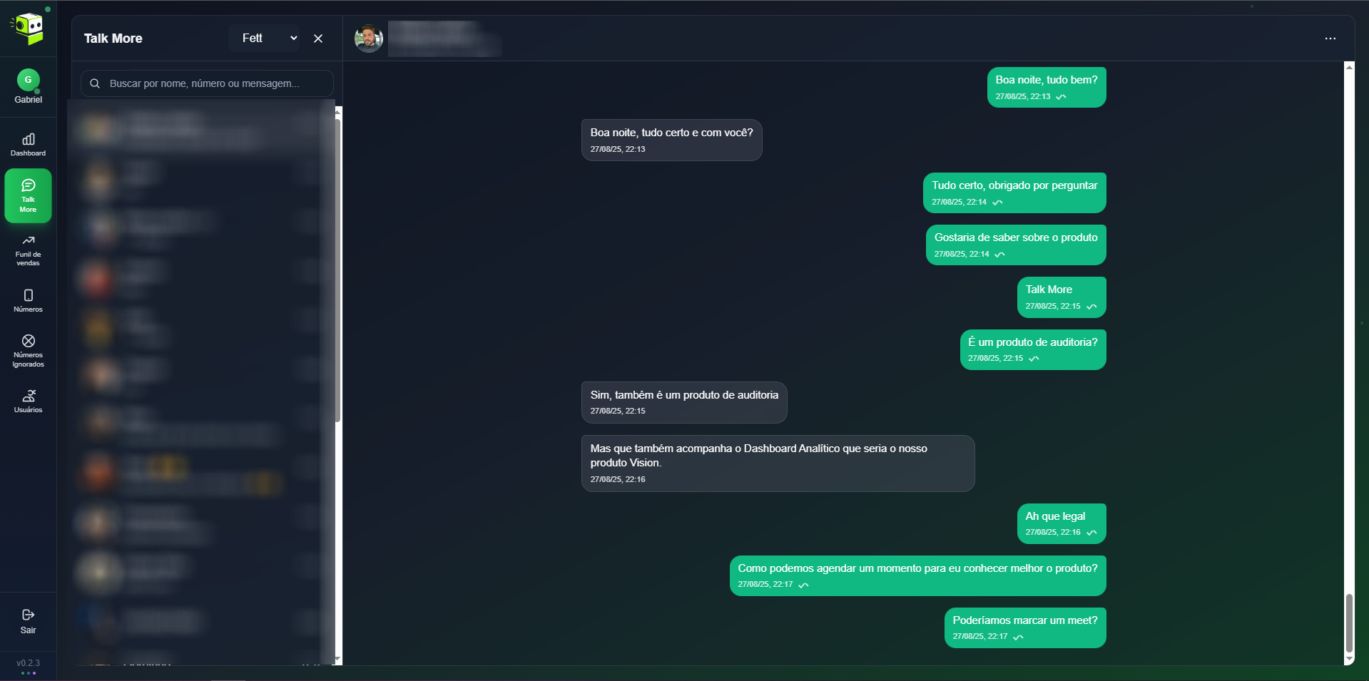 Interface de Atendimento